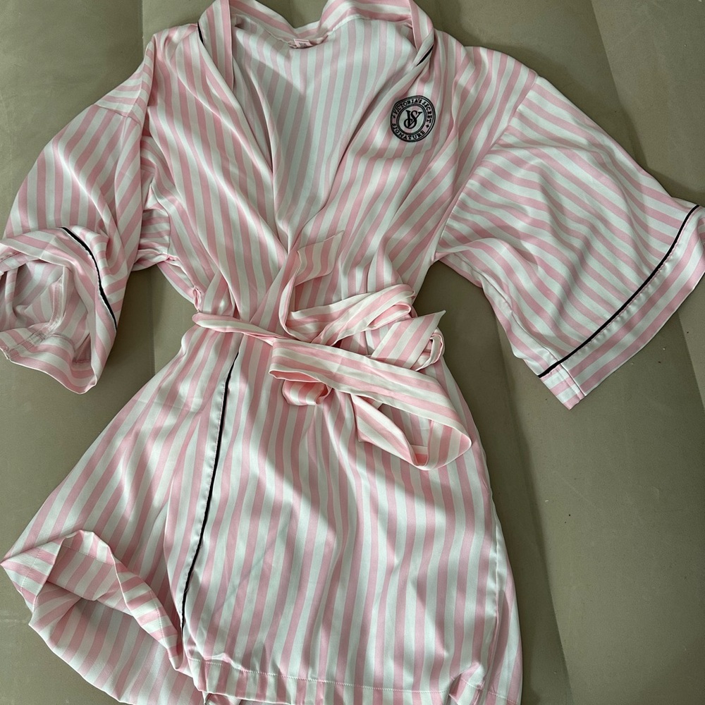 VS Striped Pink Robe
